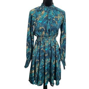 Sunday Up NWT Paisley Print Long Sleeve Dress $62 retail